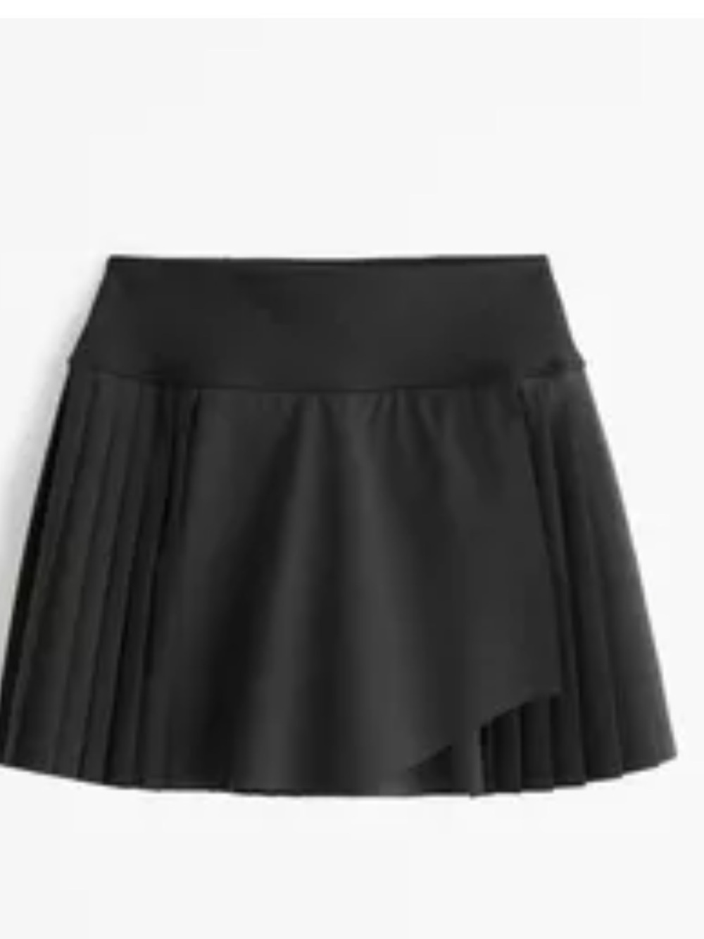 YPB X Tia Booth Black Pleated Tennis Skort